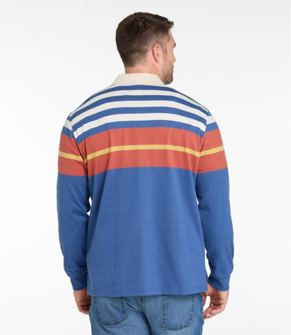 L.L.Bean | Men's Bean's Vintage Soft Rugby, Chest Stripe