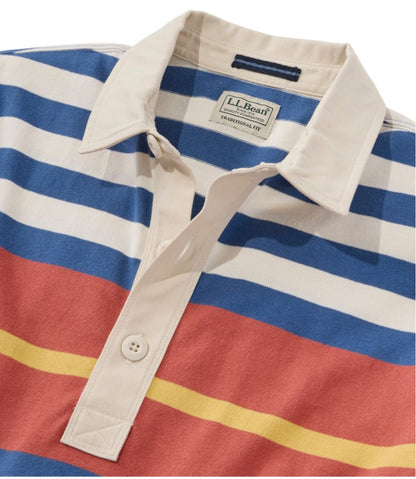 L.L.Bean | Men's Bean's Vintage Soft Rugby, Chest Stripe