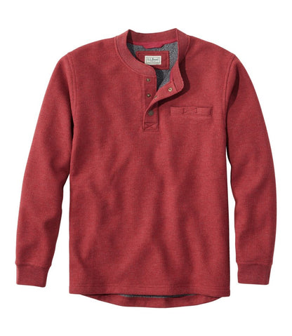 L.L.Bean | Men's Katahdin Iron Works® Bonded Waffle Fleece Henley