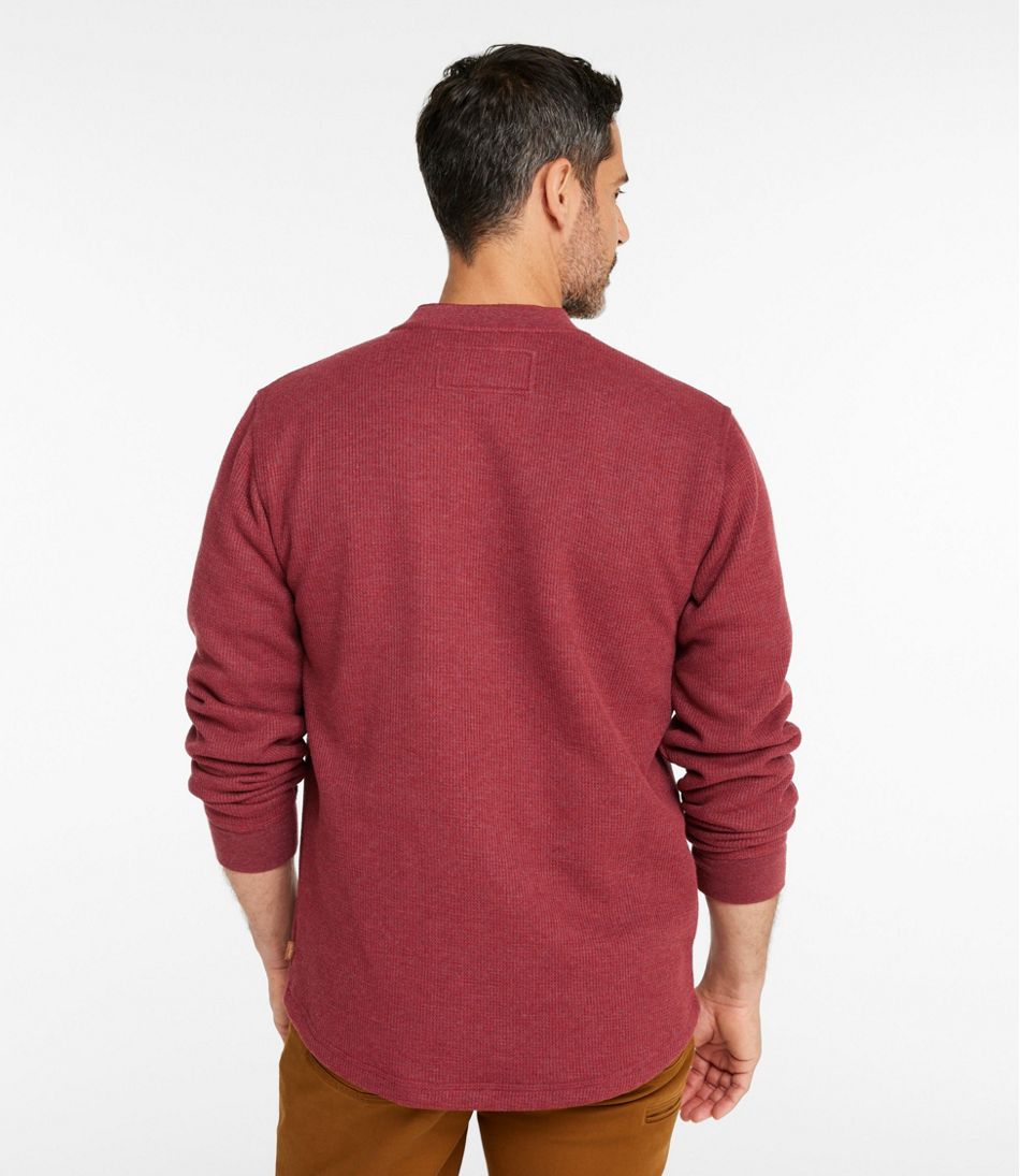 L.L.Bean | Men's Katahdin Iron Works® Bonded Waffle Fleece Henley