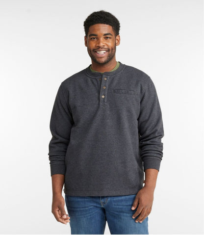 L.L.Bean | Men's Katahdin Iron Works® Bonded Waffle Fleece Henley