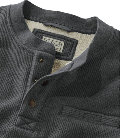 L.L.Bean | Men's Katahdin Iron Works® Bonded Waffle Fleece Henley