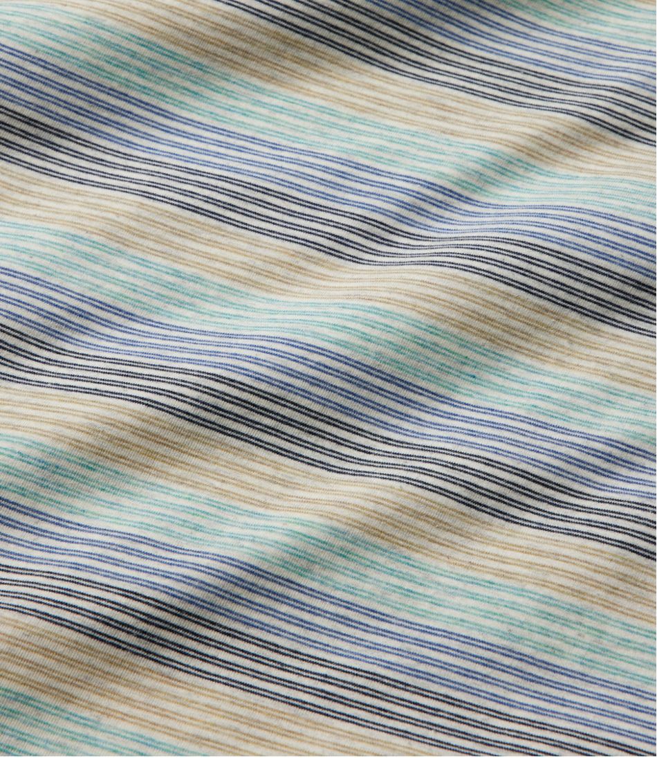 L.L.Bean | Men's Comfort Stretch Performance® Pima Polo, Short-Sleeve, Stripe