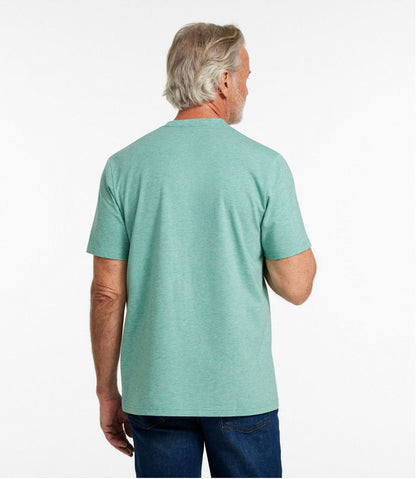 L.L.Bean | Men's Comfort Stretch Performance® Pima Pocket Tee, Short-Sleeve