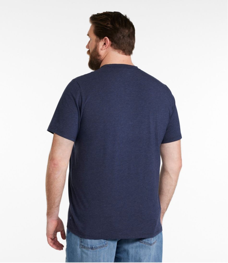 L.L.Bean | Men's Comfort Stretch Performance® Pima Pocket Tee, Short-Sleeve
