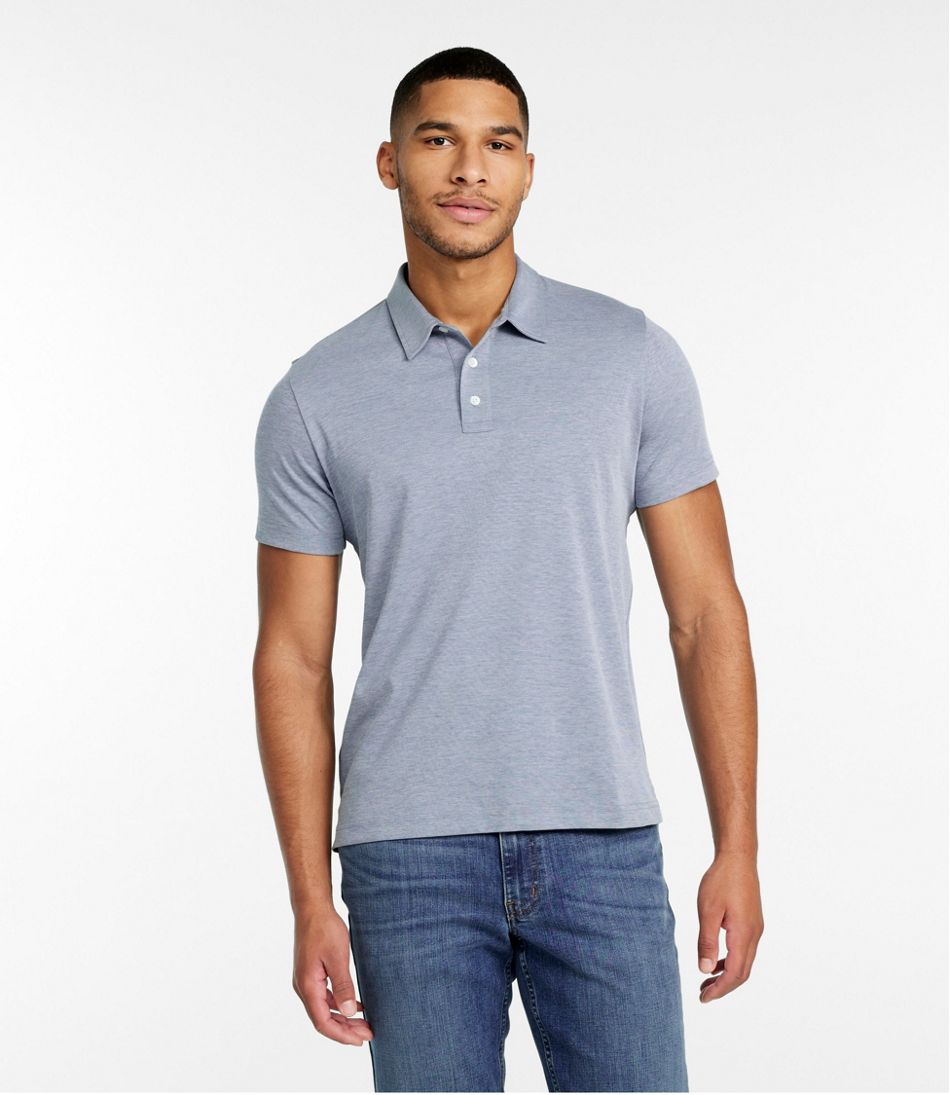 L.L.Bean | Men's Comfort Stretch Performance® Polo, Short-Sleeve, Slightly Fitted