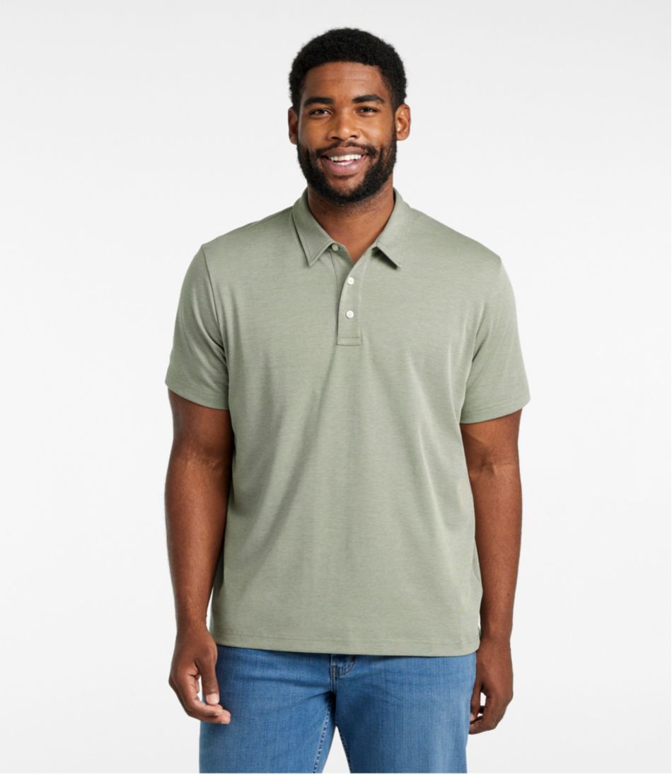 L.L.Bean | Men's Comfort Stretch Performance® Polo, Short-Sleeve, Slightly Fitted