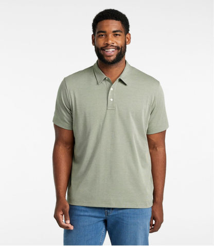 L.L.Bean | Men's Comfort Stretch Performance® Polo, Short-Sleeve, Slightly Fitted