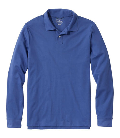 L.L.Bean | Men's Comfort Stretch Performance® Polo, Long-Sleeve, Slightly Fitted