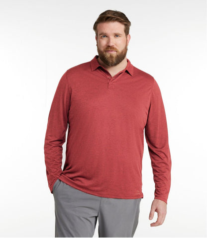 L.L.Bean | Men's Ultralight Adventure Polo, Long-Sleeve
