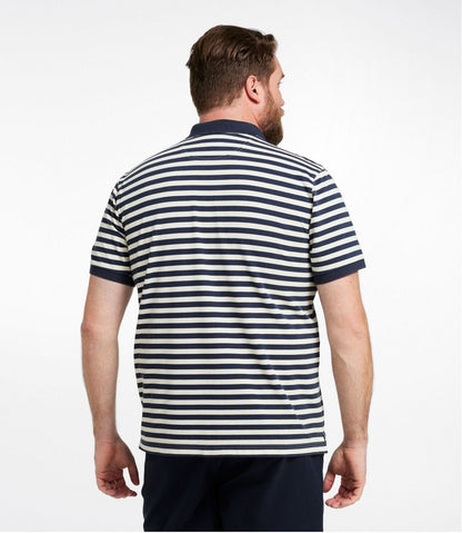 L.L.Bean | Men's Casco Bay Rugged Polo, Short-Sleeve, Stripe