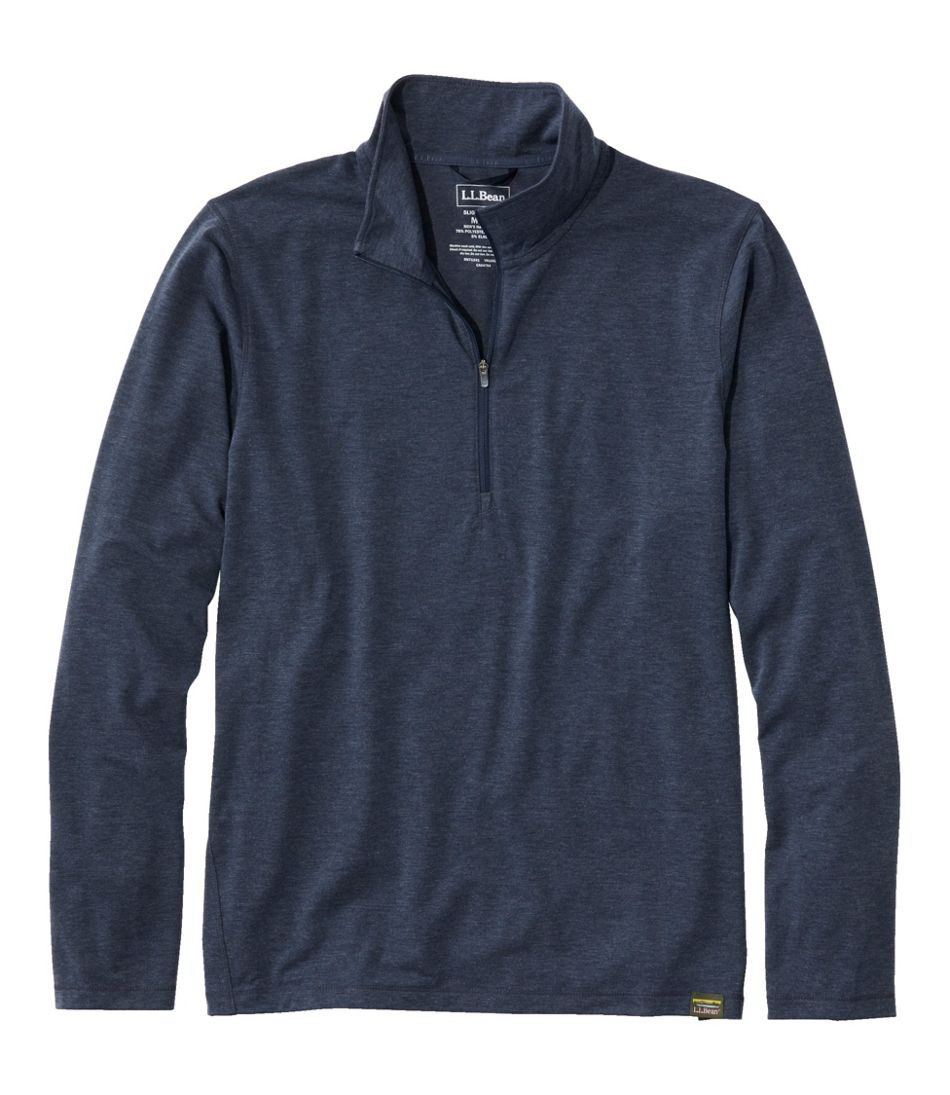 L.L.Bean | Men's Everyday SunSmart® Tee, Long-Sleeve Quarter-Zip