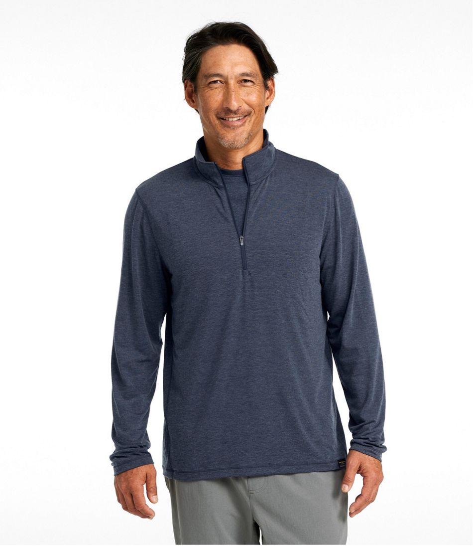 L.L.Bean | Men's Everyday SunSmart® Tee, Long-Sleeve Quarter-Zip