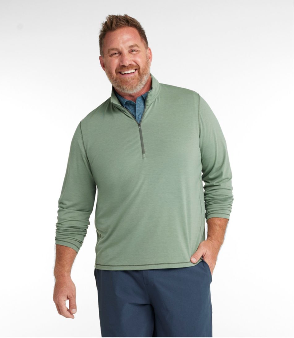 L.L.Bean | Men's Everyday SunSmart® Tee, Long-Sleeve Quarter-Zip