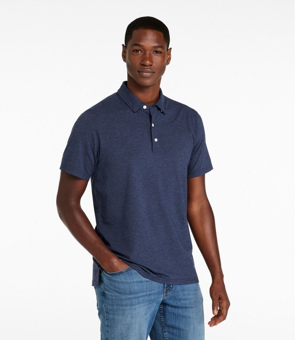 L.L.Bean | Men's Comfort Stretch Performance® Pima Polo, Short-Sleeve