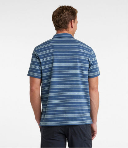 L.L.Bean | Men's Lakewashed Performance Polo, Short-Sleeve, Stripe
