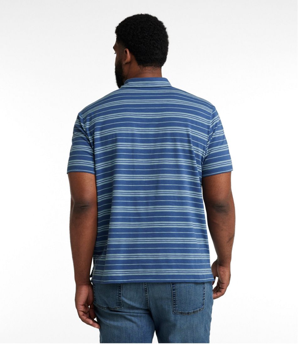 L.L.Bean | Men's Lakewashed Performance Polo, Short-Sleeve, Stripe