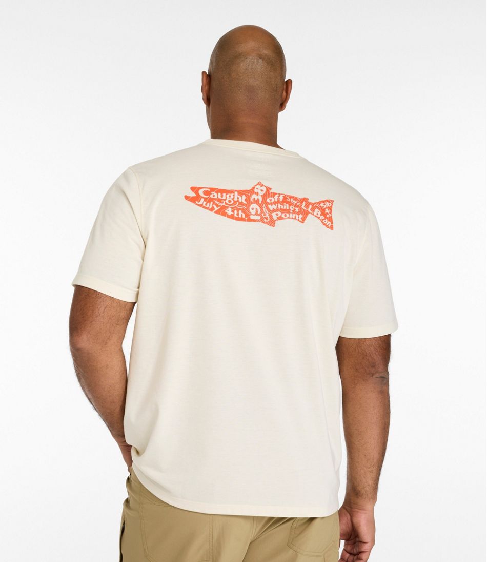 L.L.Bean | Men's Technical Fishing Graphic Tees, Short-Sleeve