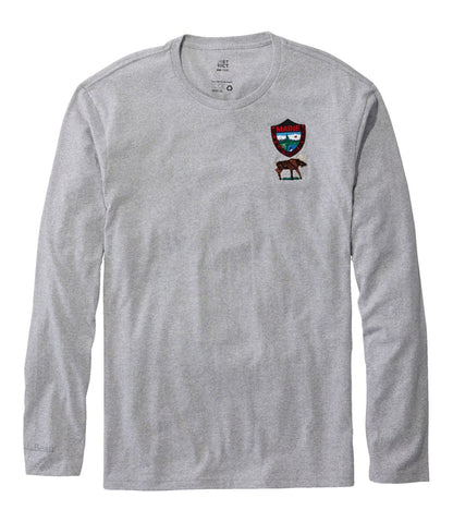 L.L.Bean | Men's MIF&W Tee, Long-Sleeve Moose