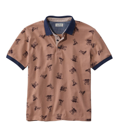 L.L.Bean | Men's Casco Bay Rugged Polo, Short-Sleeve, Print