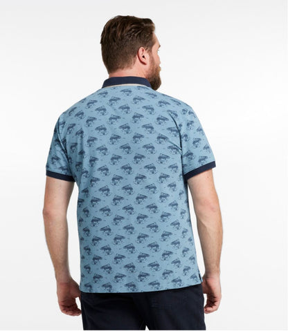 L.L.Bean | Men's Casco Bay Rugged Polo, Short-Sleeve, Print