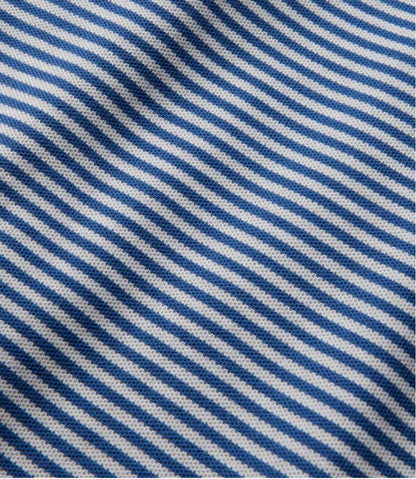 L.L.Bean | Men's Premium Double L® Polo, Banded Short-Sleeve Without Pocket Stripe