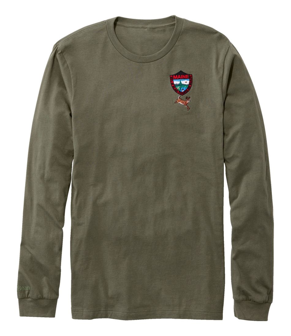 L.L.Bean | Men's MIF&W Tee, Long-Sleeve White-Tailed Deer