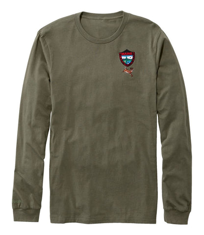 L.L.Bean | Men's MIF&W Tee, Long-Sleeve White-Tailed Deer