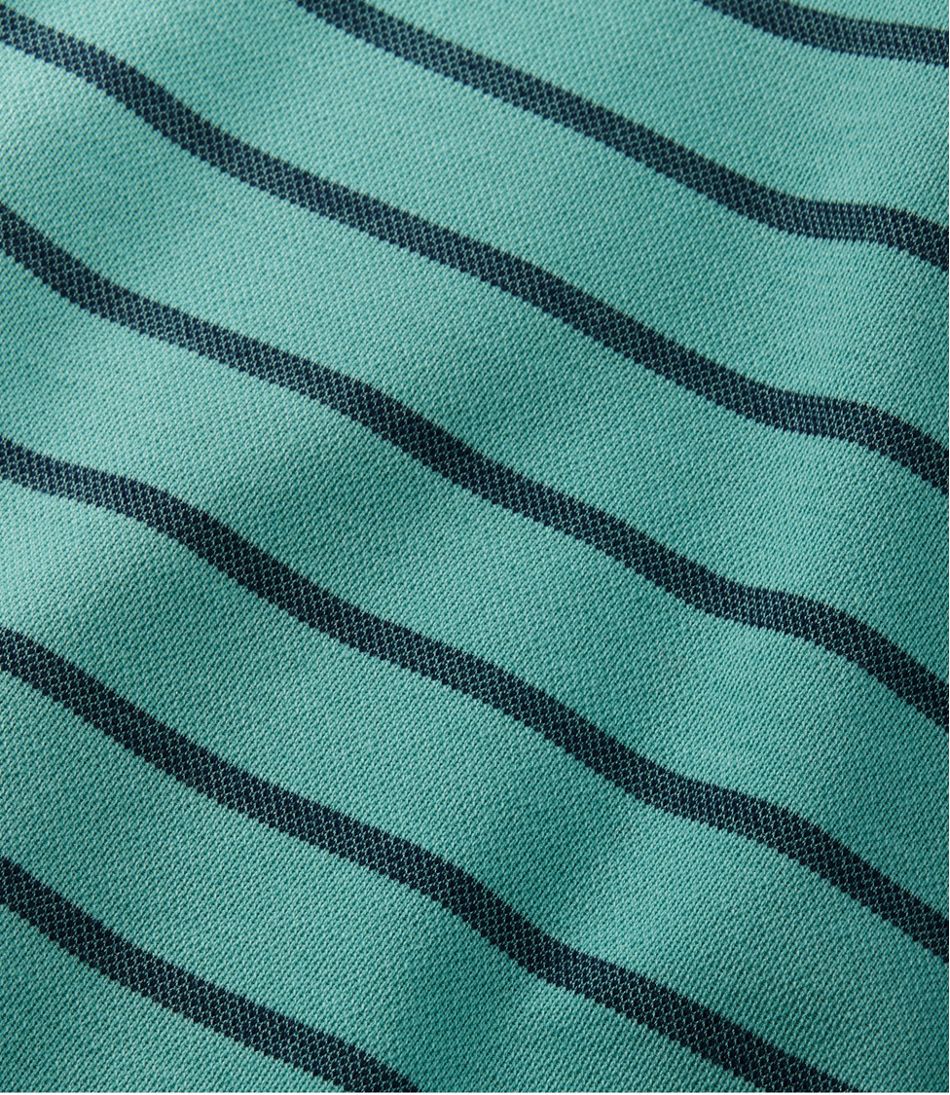 L.L.Bean | Men's Comfort Stretch Performance® Polo, Short-Sleeve, Slightly Fitted, Stripe