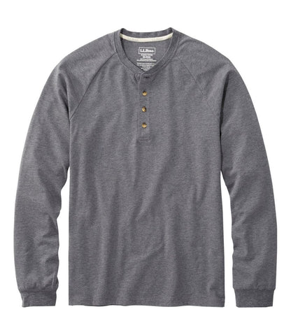 L.L.Bean | Men's Comfort Stretch Pima Tee Shirt, Long-Sleeve Henley