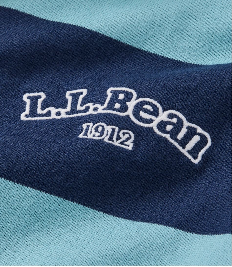 L.L.Bean | Men's Bean's Vintage Soft Rugby, Stripe Embroidered