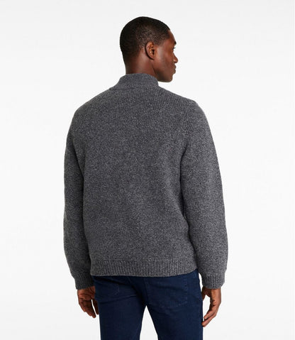 L.L.Bean | Men's L.L.Bean Classic Ragg Wool Sweater, Full-Zip Flannel-Lined
