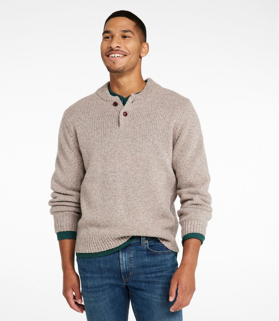 L.L.Bean | Men's L.L.Bean Classic Ragg Wool Sweater, Henley