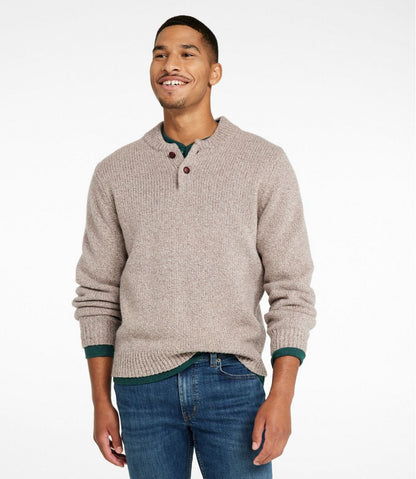 L.L.Bean | Men's L.L.Bean Classic Ragg Wool Sweater, Henley