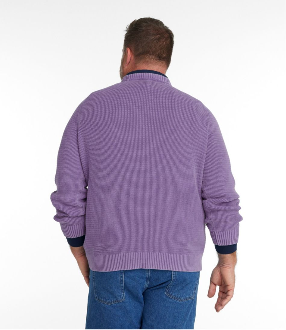 L.L.Bean | Men's Sunwashed Textured Cotton Sweater, Crewneck