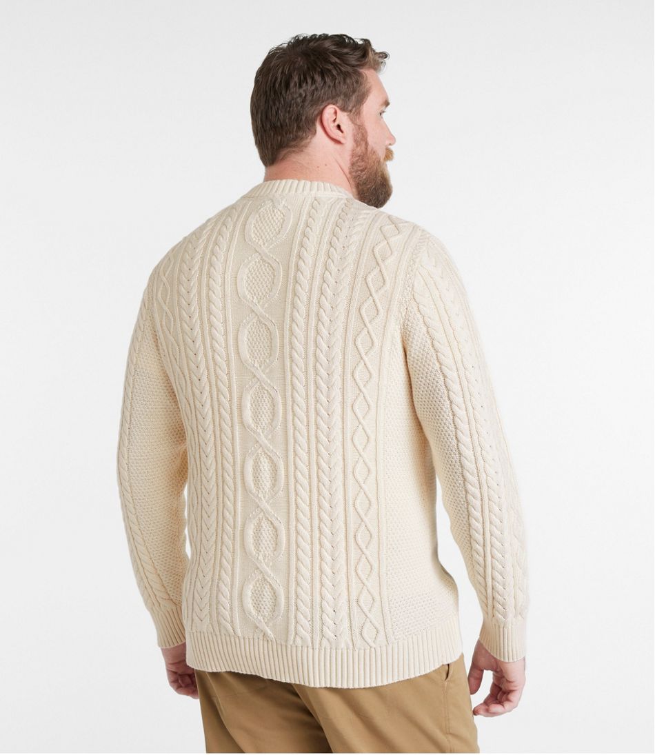 L.L.Bean | Men's Bean's Heritage Soft Cotton Fisherman Sweater, Crewneck