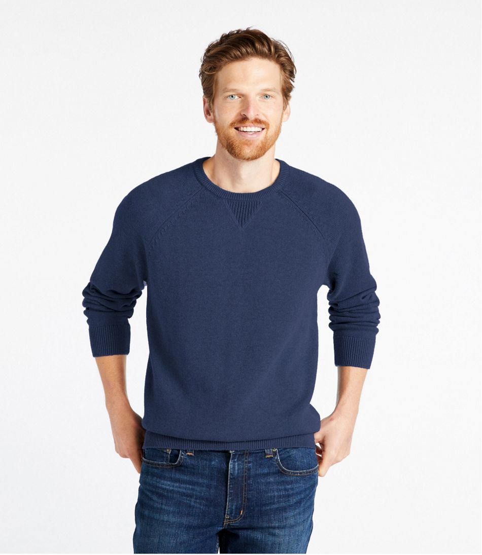L.L.Bean | Men's Wicked Soft Cotton/Cashmere Sweater, Crewneck