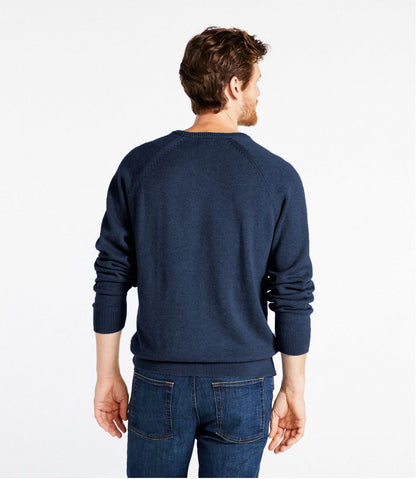 L.L.Bean | Men's Wicked Soft Cotton/Cashmere Sweater, Crewneck