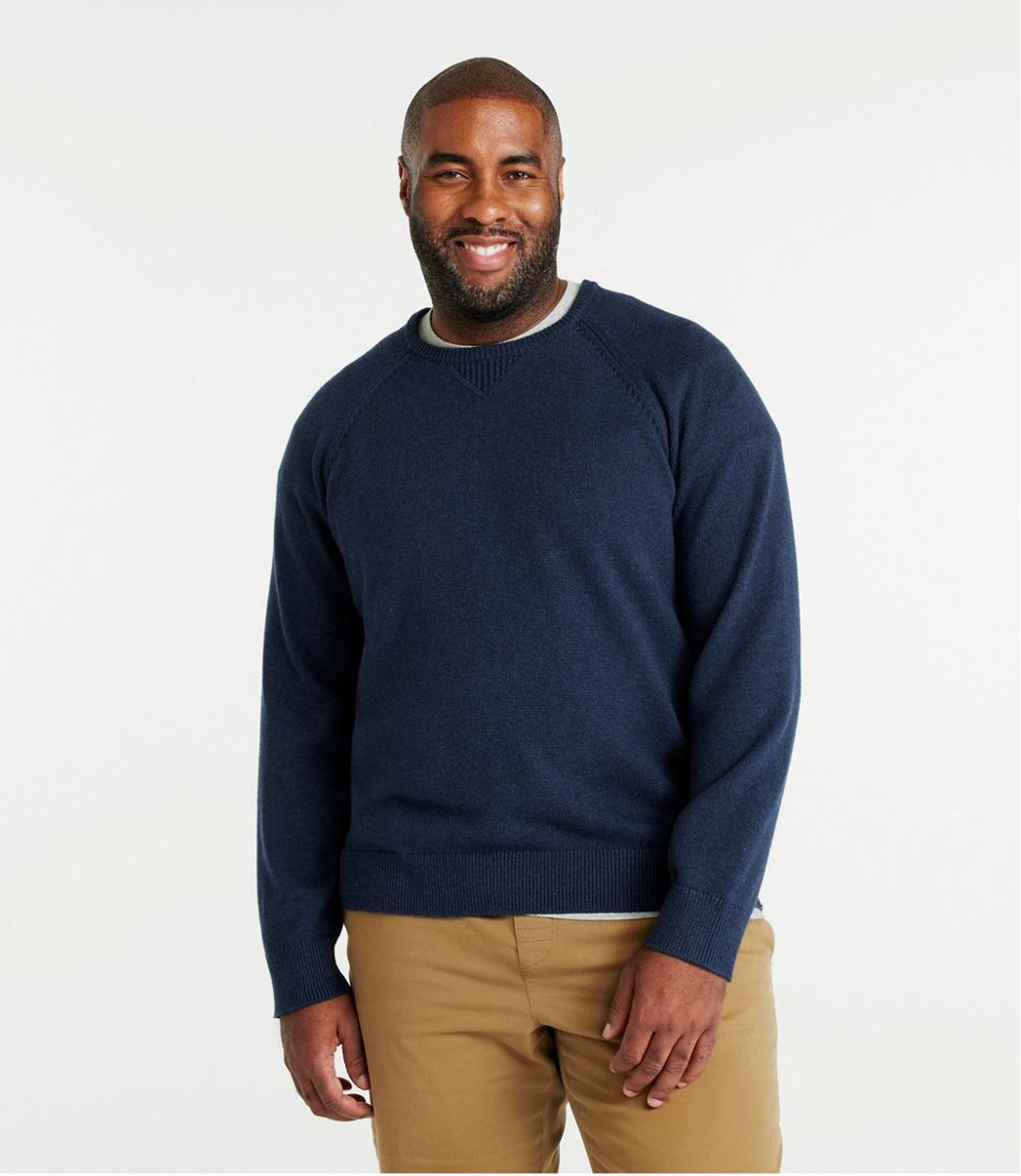 L.L.Bean | Men's Wicked Soft Cotton/Cashmere Sweater, Crewneck