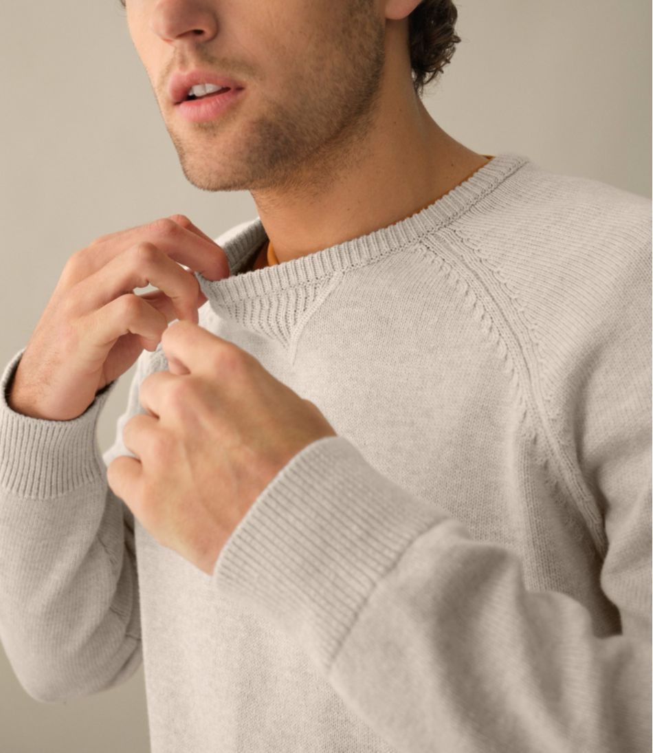 L.L.Bean | Men's Wicked Soft Cotton/Cashmere Sweater, Crewneck