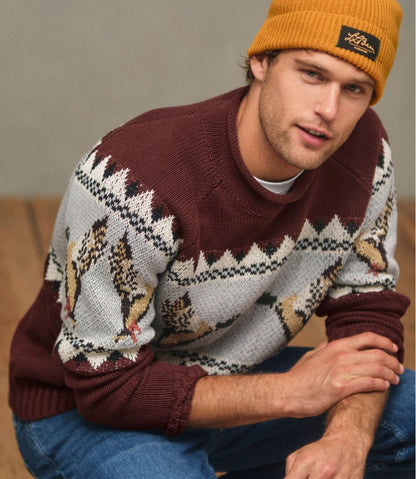 L.L.Bean | Men's Signature Organic Cotton Rollneck Sweater, Fair Isle