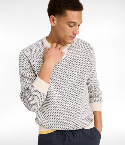 L.L.Bean | Men's Wicked Soft Cotton/Cashmere Sweater, Crewneck, Pattern