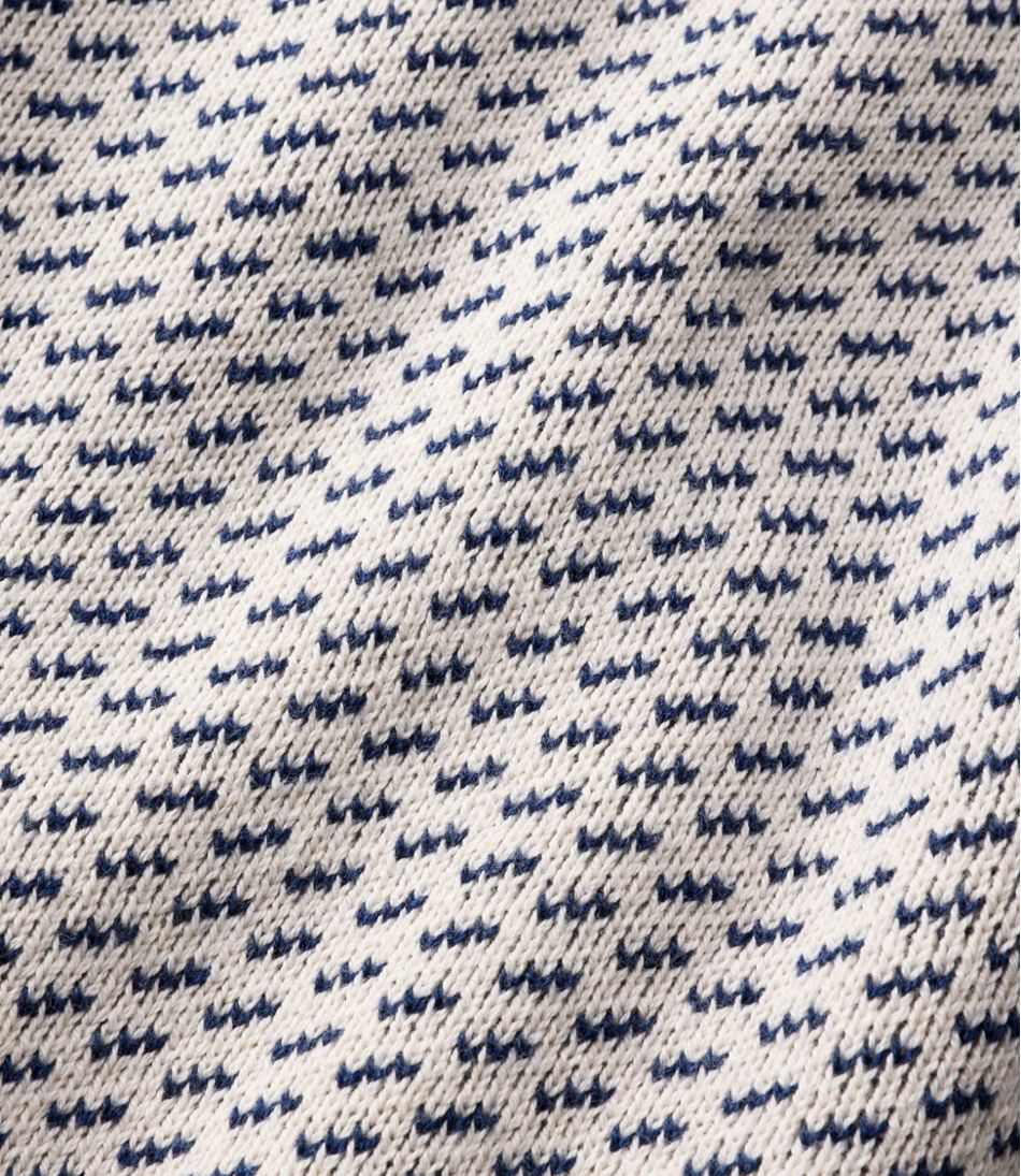 L.L.Bean | Men's Wicked Soft Cotton/Cashmere Sweater, Crewneck, Pattern