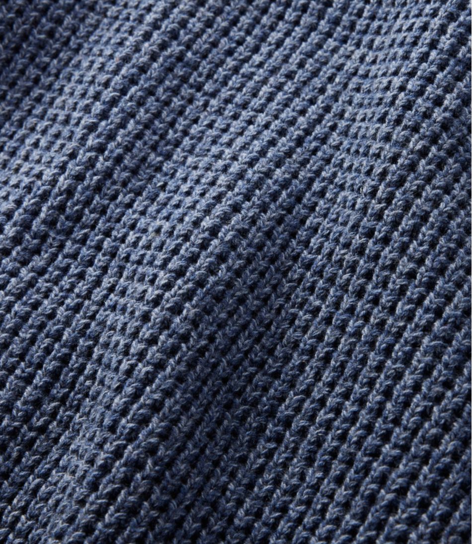 L.L.Bean | Men's Organic Cotton Waffle Sweater, Cardigan
