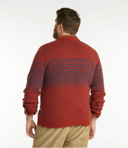 L.L.Bean | Men's Bean's Classic Ragg Wool Sweater, Crewneck, Fair Isle