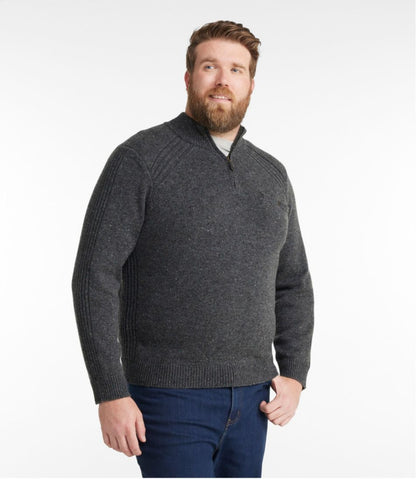 L.L.Bean | Men's Rangeley Merino Sweater, Quarter-Zip