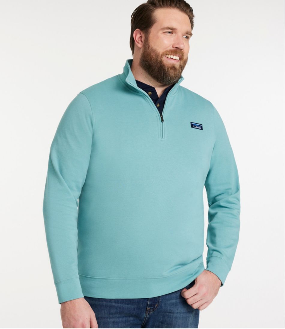 L.L.Bean | Men's Comfort Stretch Performance® Piqué, Quarter-Zip Pullover