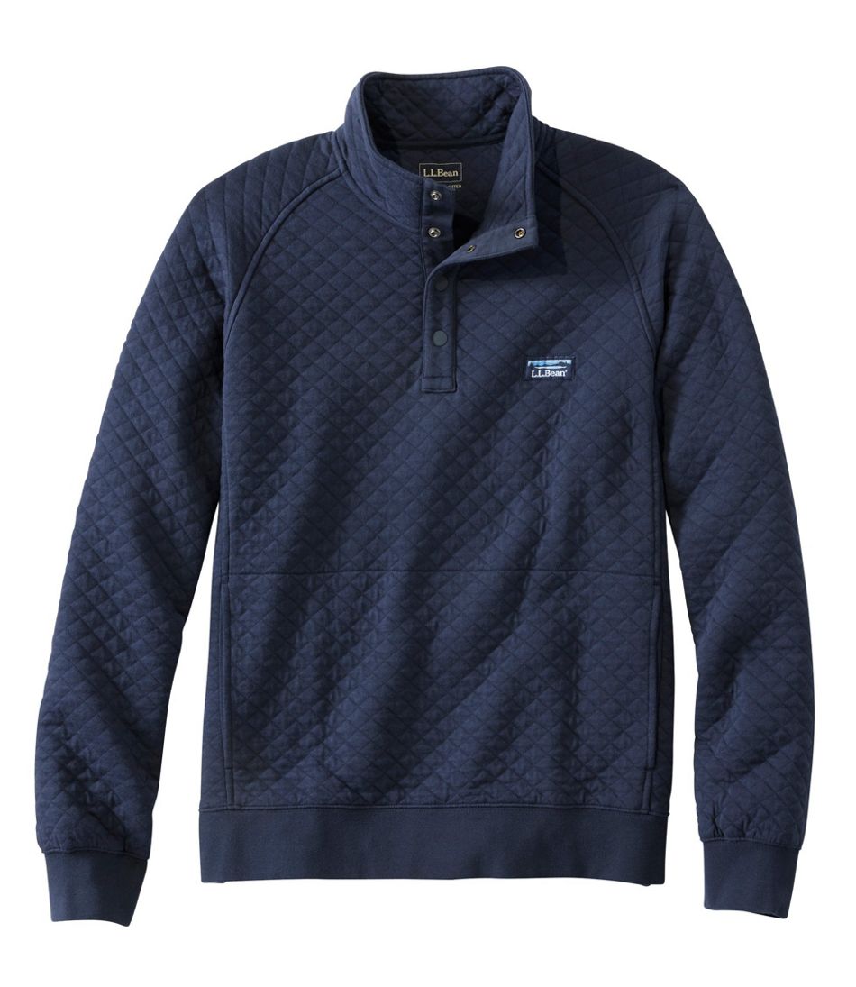 L.L.Bean | Men's Quilted Sweatshirt, Mockneck