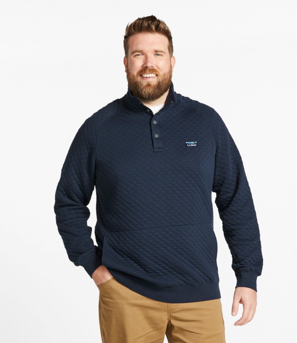 L.L.Bean | Men's Quilted Sweatshirt, Mockneck