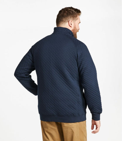 L.L.Bean | Men's Quilted Sweatshirt, Mockneck